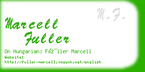 marcell fuller business card
